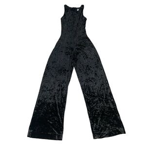 Vintage Betsey Johnson black velvet jumpsuit